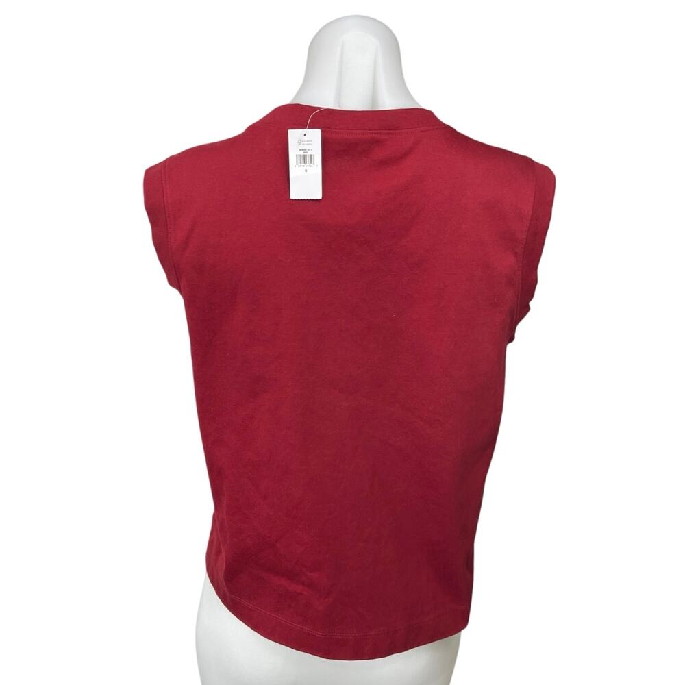 NEW Banana Republic Women's Maroon Red Sleeveless Shirt Vest Tank Top Size S - Picture 2 of 4